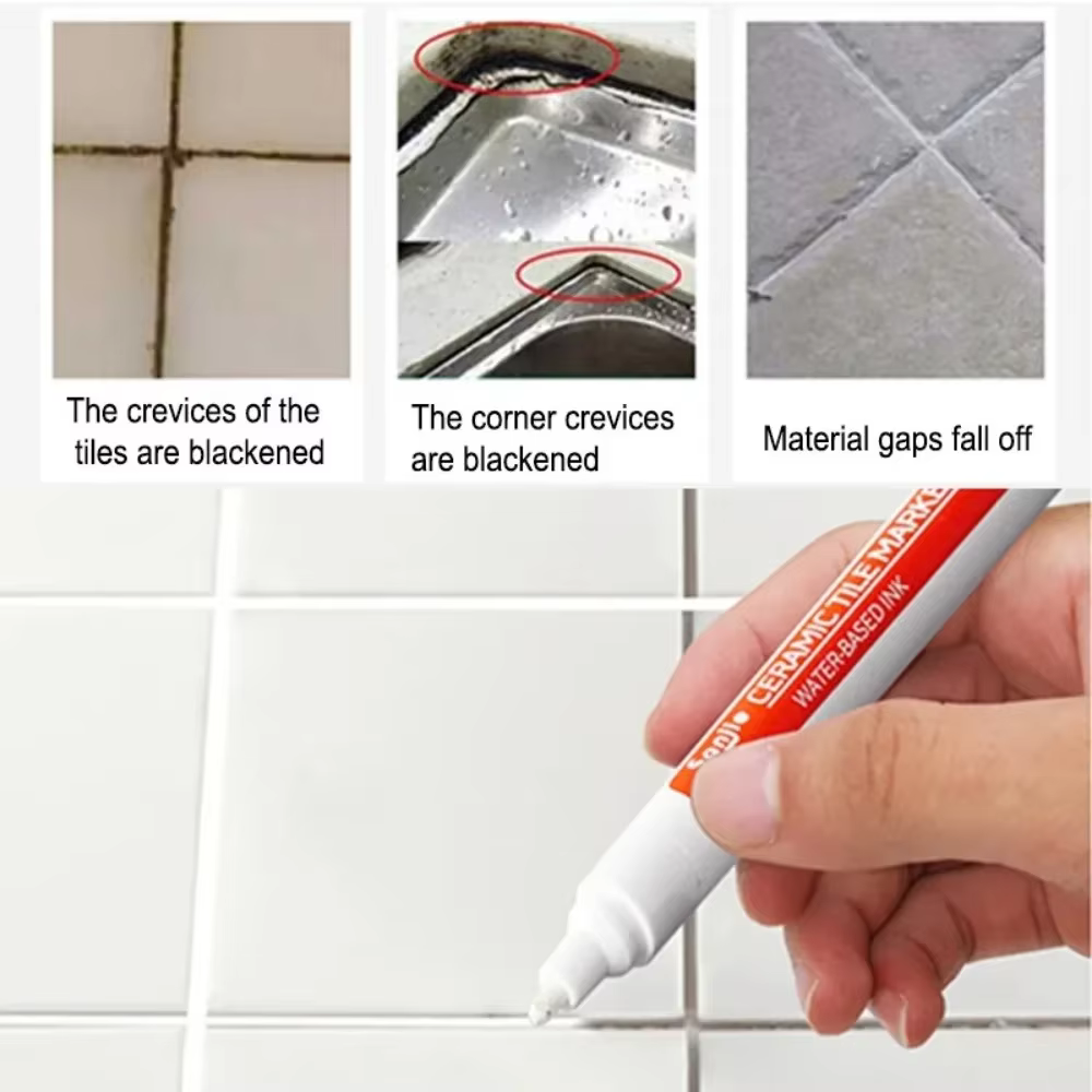 Artisanat peinture coulis Art fournitures stylo mural étanche dessin salle de bain marqueurs de peinture accessoires stylos décoration carrelage sol par