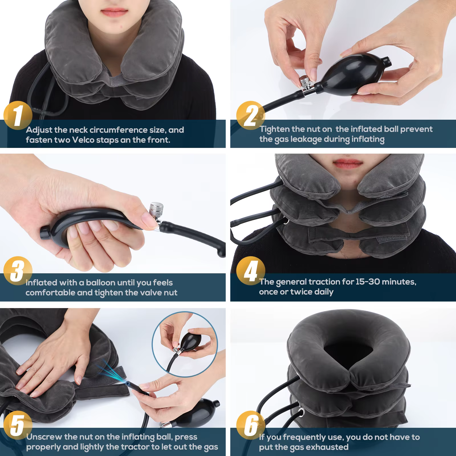 Civière de cou, exercice orthopédique, spondylose cervicale, dispositif de thérapie de Traction de vertèbre, oreiller, collier chiropratique, soulagement de la douleur