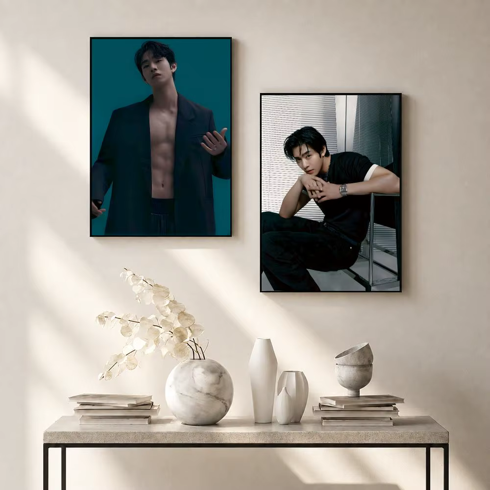 Affiche de l’acteur Ahn Hyo-seop, affiche haute définition, décoration murale, adhésif sans laisser de traces, idéale pour la maison, le café ou le bureau, un excellent cadeau.