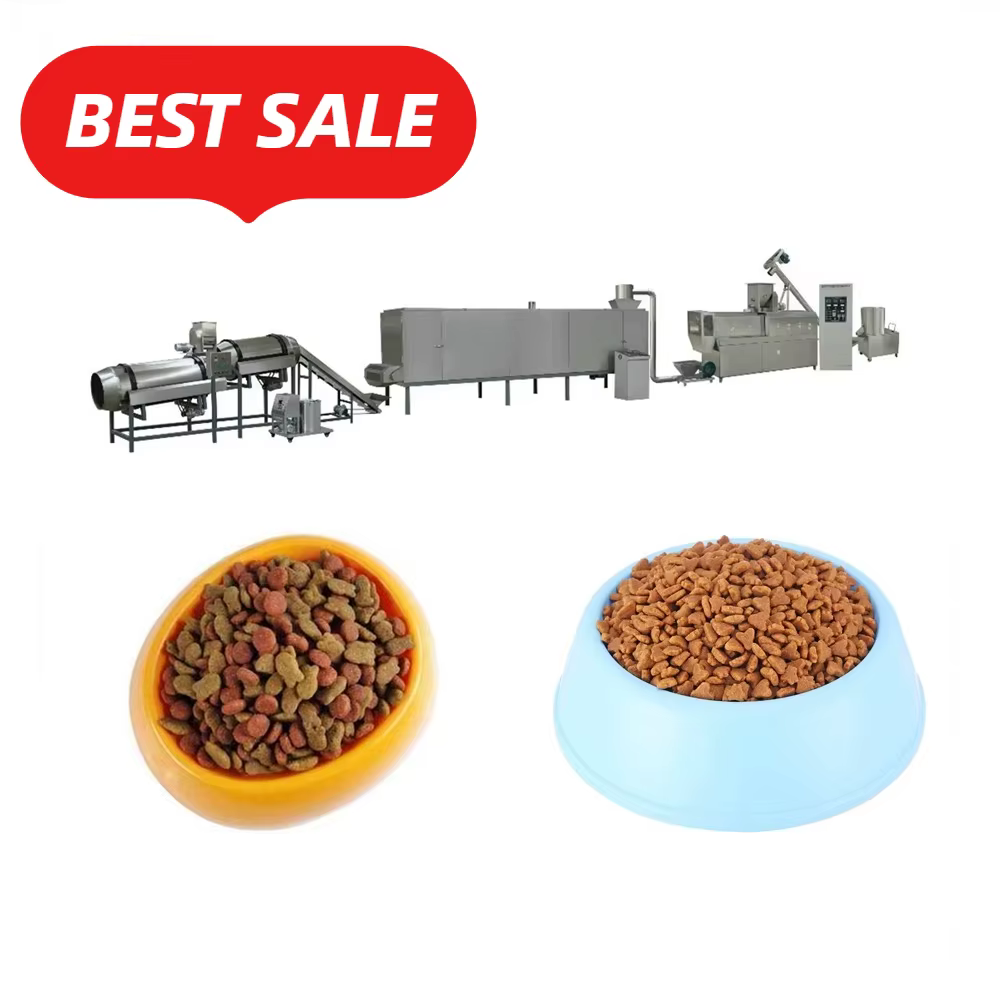 Extrudeuse de granulateur de chat de chien de Kibble de Support professionnel Direct d'usine faisant la ligne de Production de nourriture d'animal familier de Machine