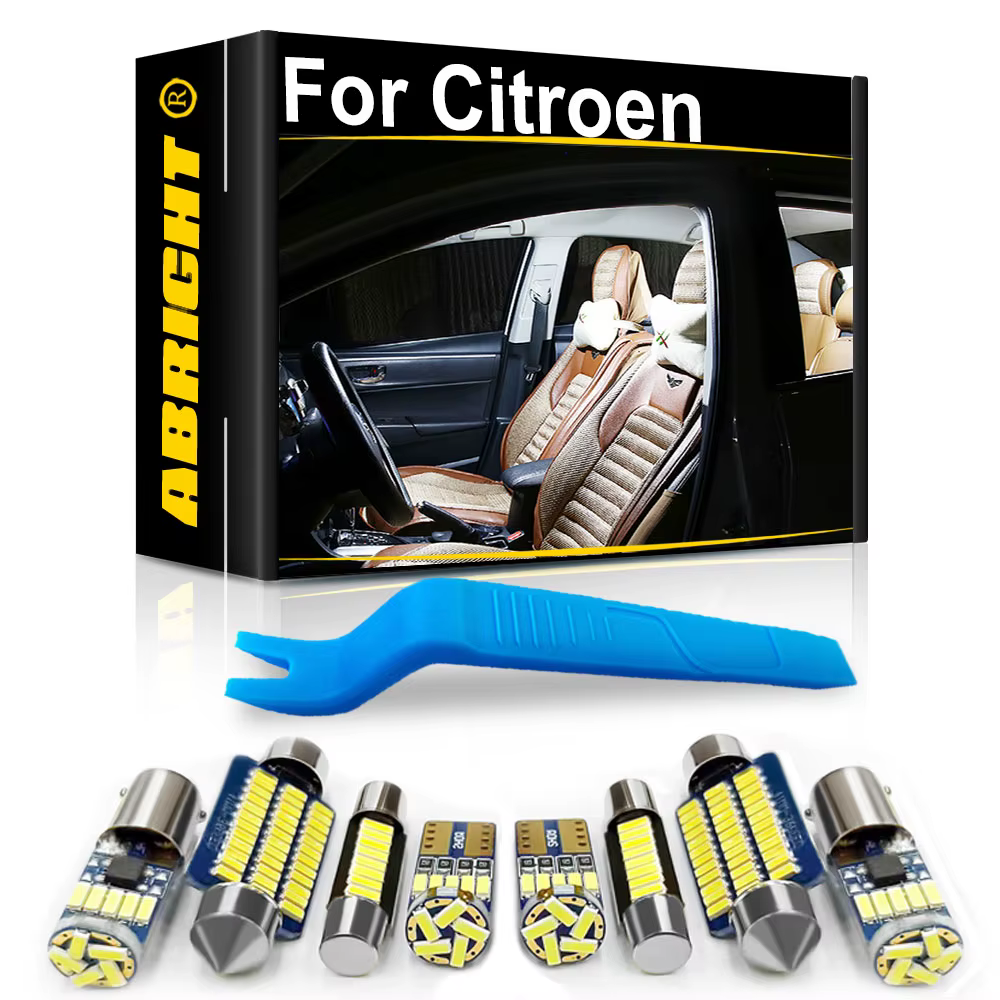 Éclairage intérieur LED pour voiture, cristaux en C4 Picasso Grand Picasso C1 C2 C3 C5 Aircross Cantum C6 C8, accessoires Auto Canbus