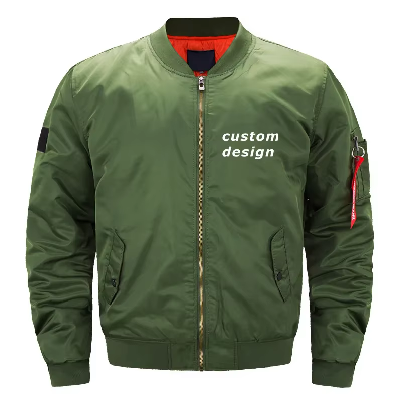 Veste bombardier militaire Outdoor Ma1 pour hommes, taille américaine
