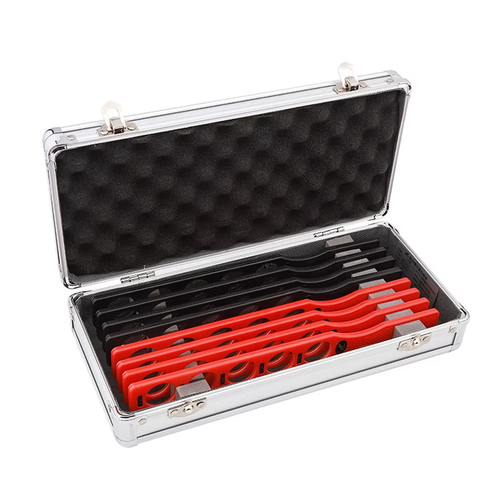 Ensemble de lentilles d'essai ophtalmiques LINK Brand pour rétinoscopie, avec support en plastique, étui en aluminium et plateau à lentilles, 8 barres, 40 lentilles