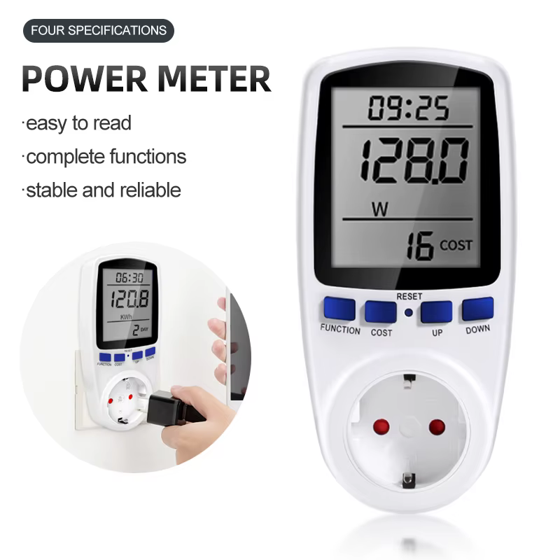 Wattmètre de tension numérique, compteur de puissance 110/250V, consommation d'énergie, prise KWh, prise EU/US/UK/FR, moniteur d'analyse d'électricité