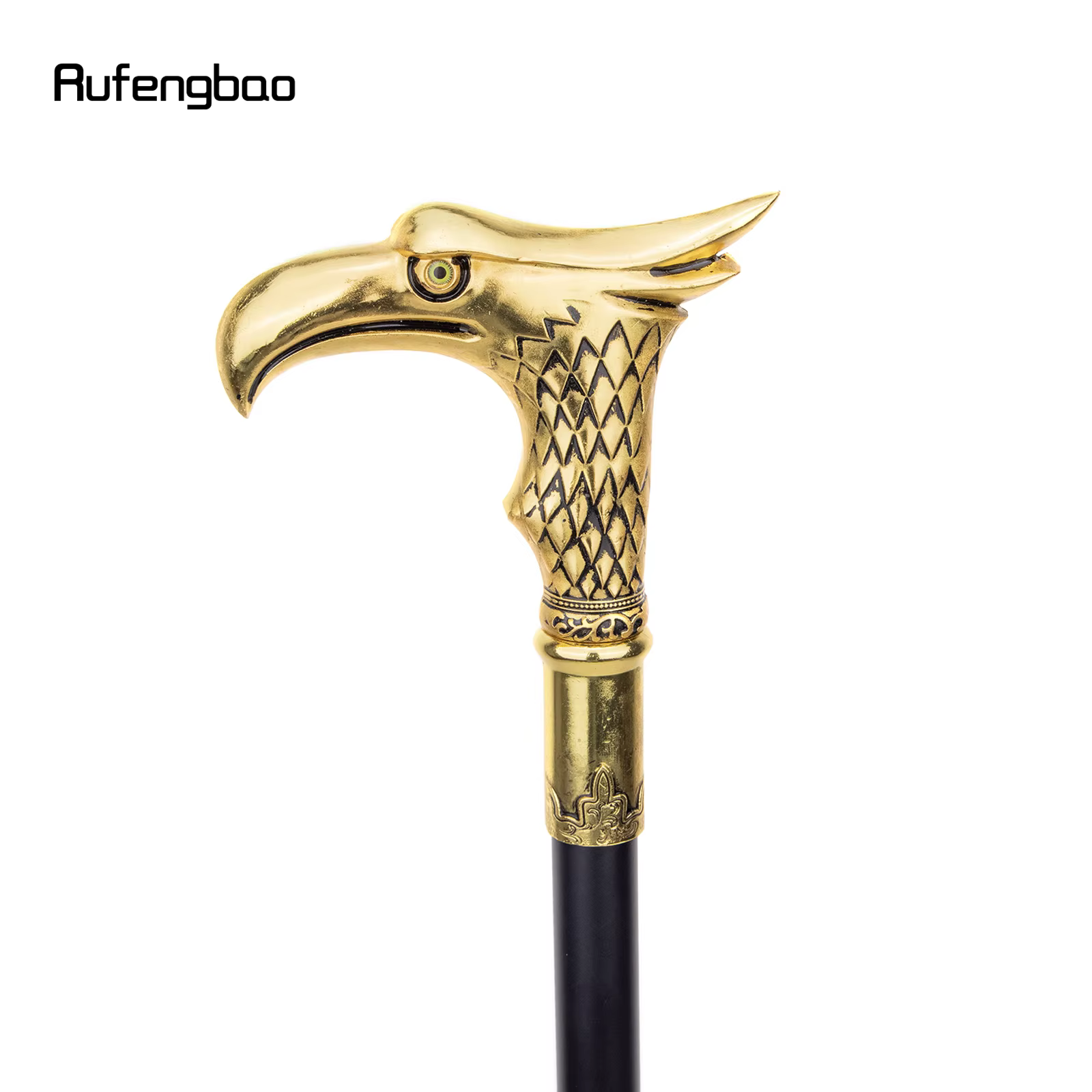 Bâton de marche aigle doré avec plaque cachée, auto-défense, à la mode, pour Halloween, Cosplay, Crosier, bâton de Vampire, 93cm