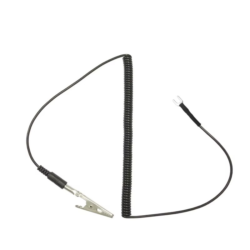 Pince de fil de mise à la terre à ressort anti-leges, pince crocodile de câble de terre vers borne en U pour fer à souder Pinecil TS80 TS100 Pine64