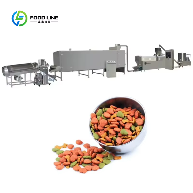 Machine de fabrication de croquettes pour chiens et chats sur mesure, ligne de production d'aliments secs pour animaux de compagnie, machine de production d'aliments humides pour chiens en conserve