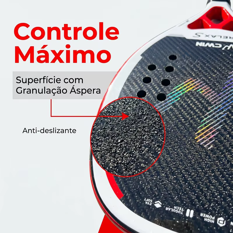 Cwin 2025 Tennis de plage 3K pleine Fiber de carbone visage grossier Feminino Raquete Tennis de plage cadre en carbone professionnel Masculina