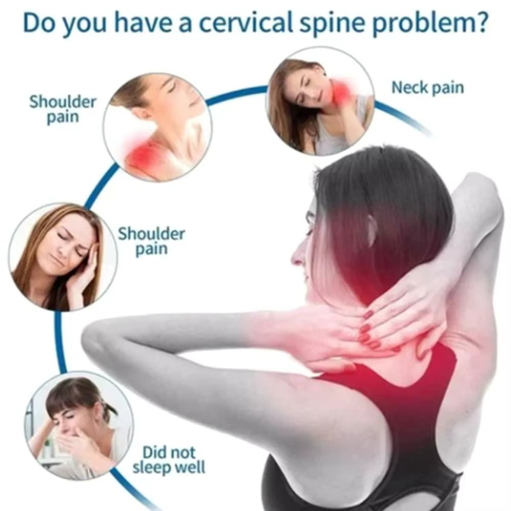 Appareils de massage du cou : Oreiller de traction orthopédique pour soulagement cervical, oreiller de traction cervicale portable, oreiller de massage cervical