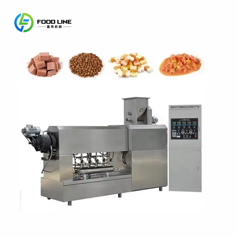 Machine de fabrication de croquettes pour chiens et chats sur mesure, ligne de production d'aliments secs pour animaux de compagnie, machine de production d'aliments humides pour chiens en conserve