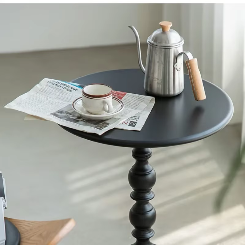 Petite Table ronde en fer nordique, rétro, pour salon, café, canapé Mobile créatif, Mini Table de chevet, meubles de maison