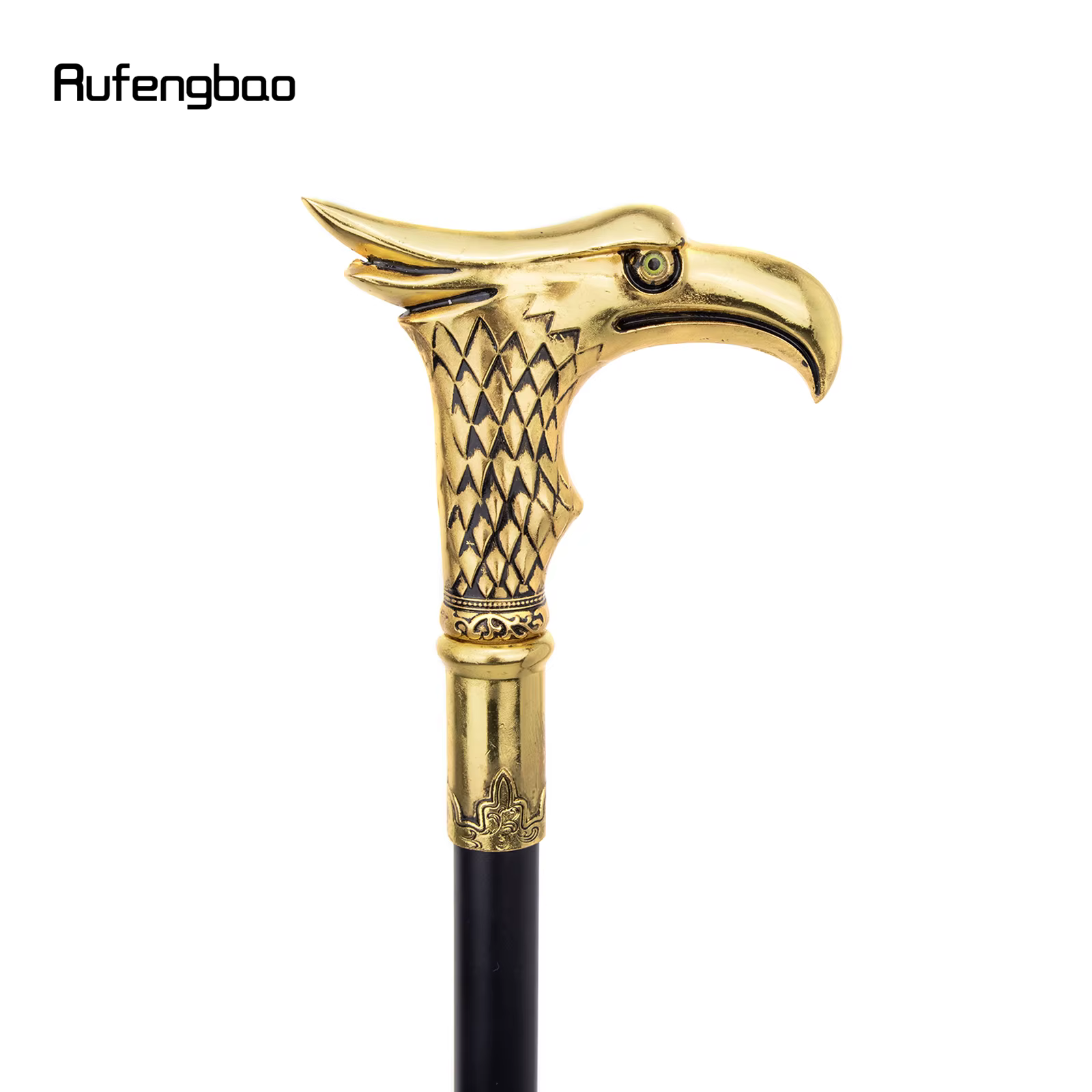 Bâton de marche aigle doré avec plaque cachée, auto-défense, à la mode, pour Halloween, Cosplay, Crosier, bâton de Vampire, 93cm