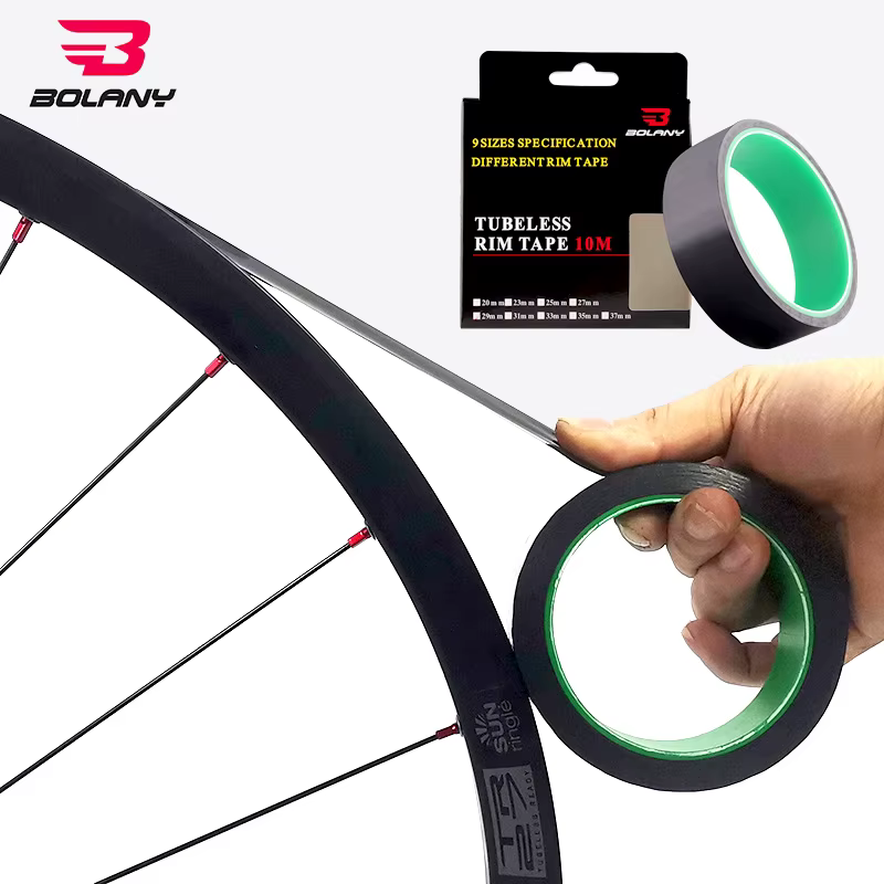 Bande de jante de vélo sans chambre à air, largeur 18/21/23/25/27/29/31/33 / 35mm x 10m, ceinture de doublure d'anneau sous vide, ruban d'étanchéité pour pneus