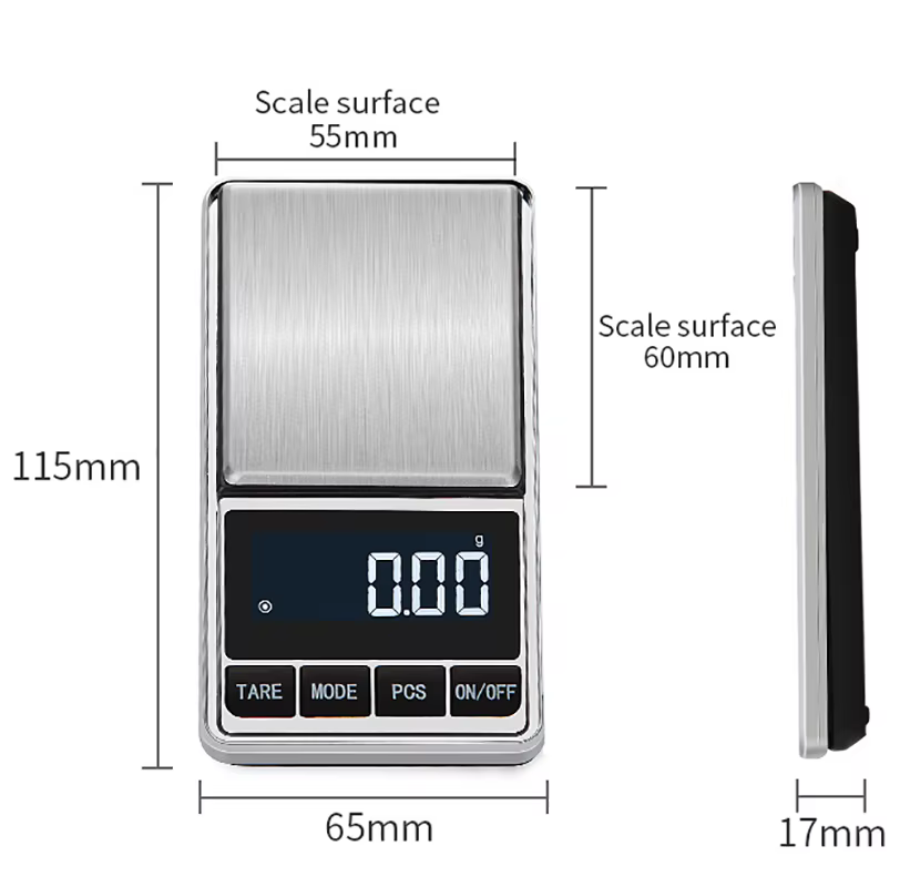 Balance de poche de précision 0.01g, électronique numérique, bijoux en or, Carat, diamant, Mini Balance Mg, pesage Portable