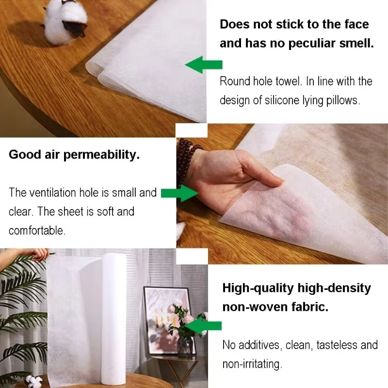 Ensemble de draps de Table de Massage jetables, 50 pièces/rouleau, draps de lit de SPA, couverture de lit de cils Non tissés, fourniture de tatouage pour usage en Salon