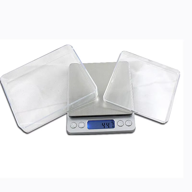 Balance de poids électronique numérique 500g 0.01g, 3kg 0.1g, poche à bijoux, Balance alimentaire de cuisine, argent avec 2 plateaux