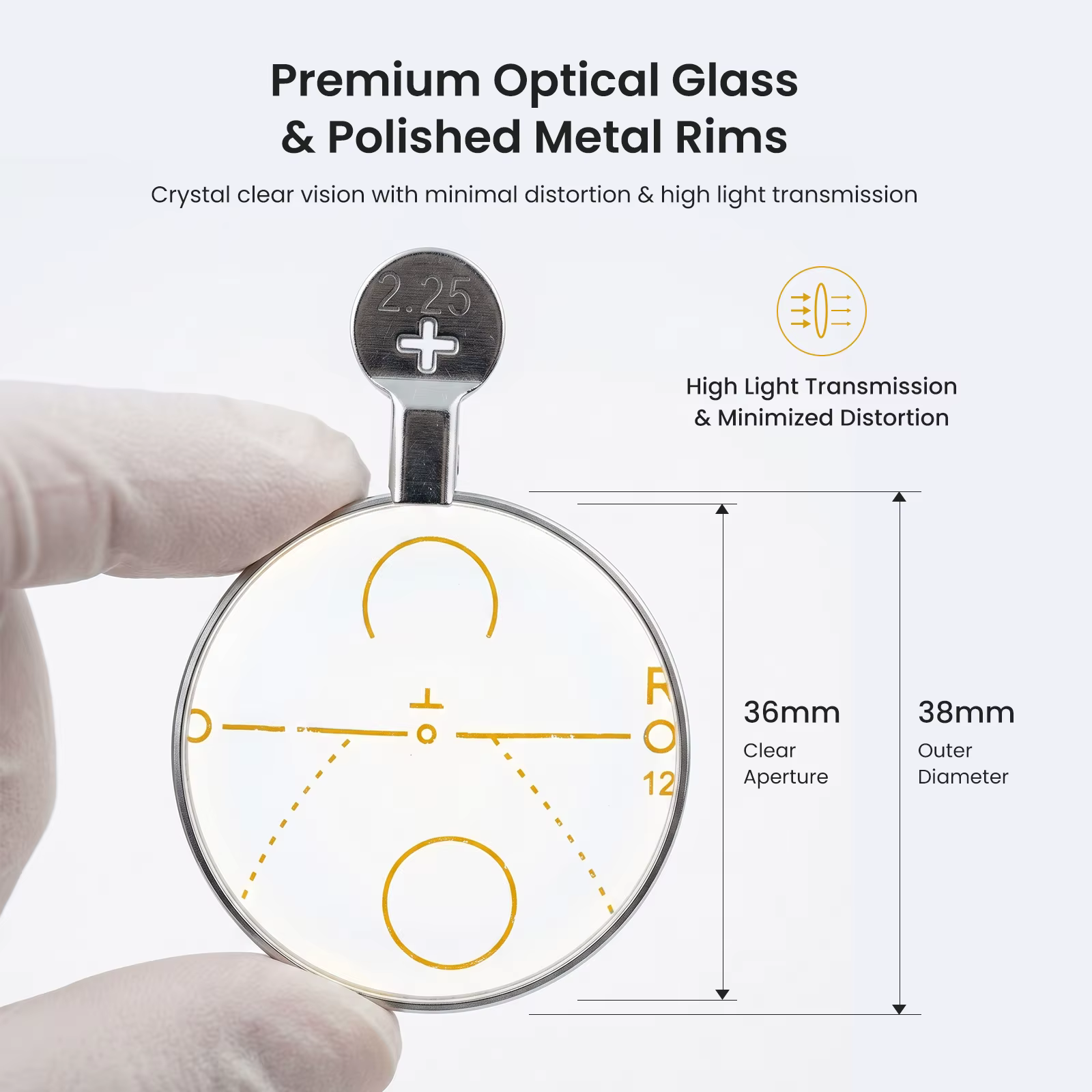 22 pièces – Le kit de lentilles d'essai progressives le plus populaire avec plateau et étui en aluminium pour équipement optique ophtalmique