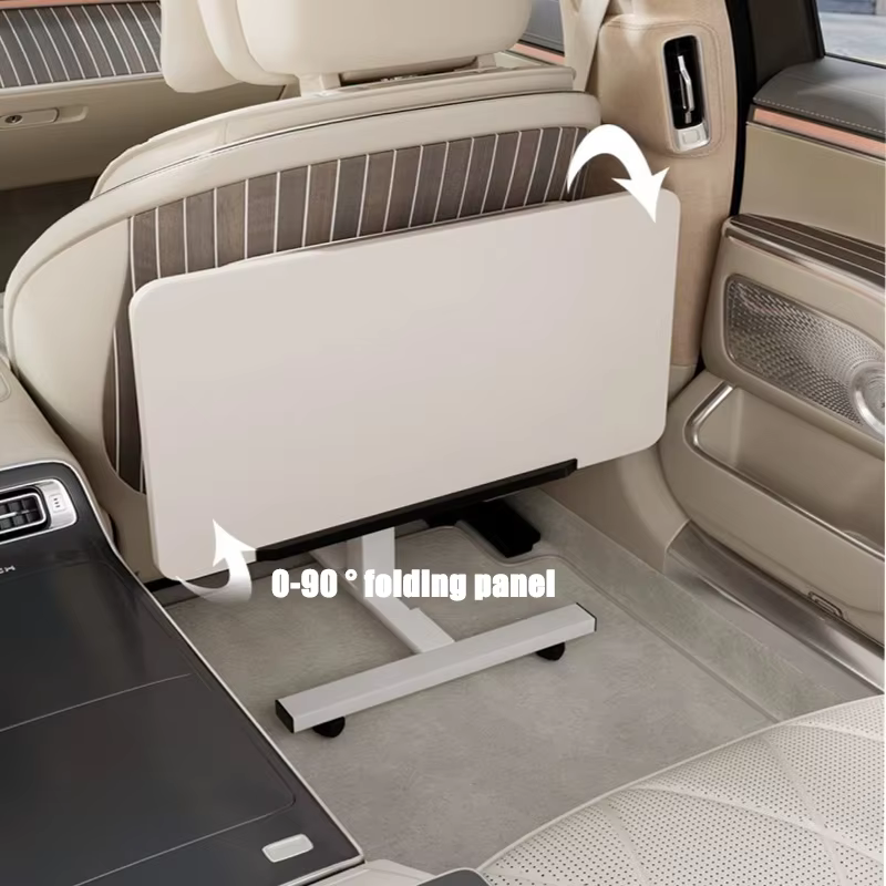 Petite Table montée sur voiture avec Table à manger pliable, Table multifonctionnelle avant et arrière pour siège passager, bureau de voiture