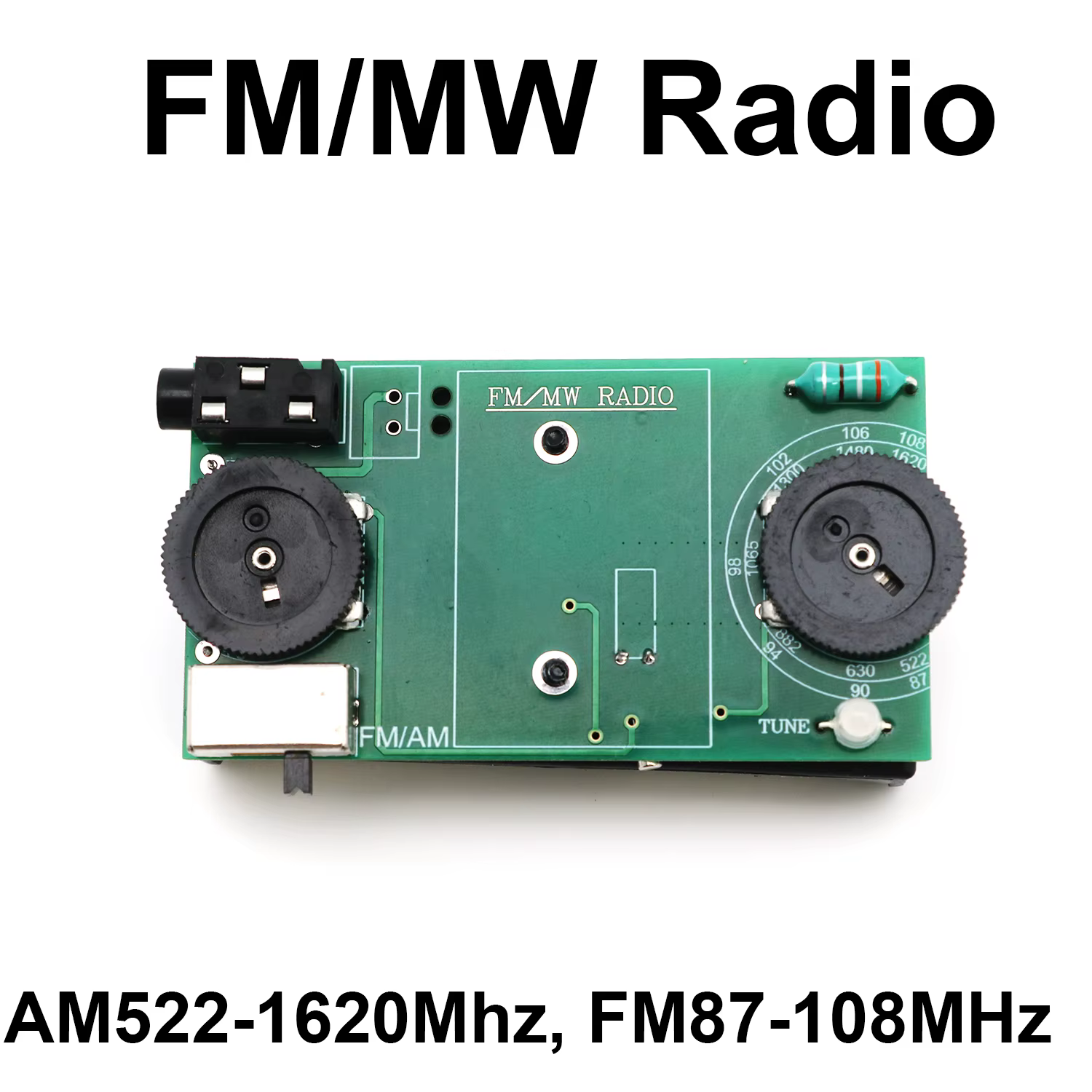 Récepteur Radio numérique FM à ondes moyennes, 2 canaux, MW AM FM, Modulation de fréquence, carte Radio 522-1620M 87-108M, diffuse de Radio