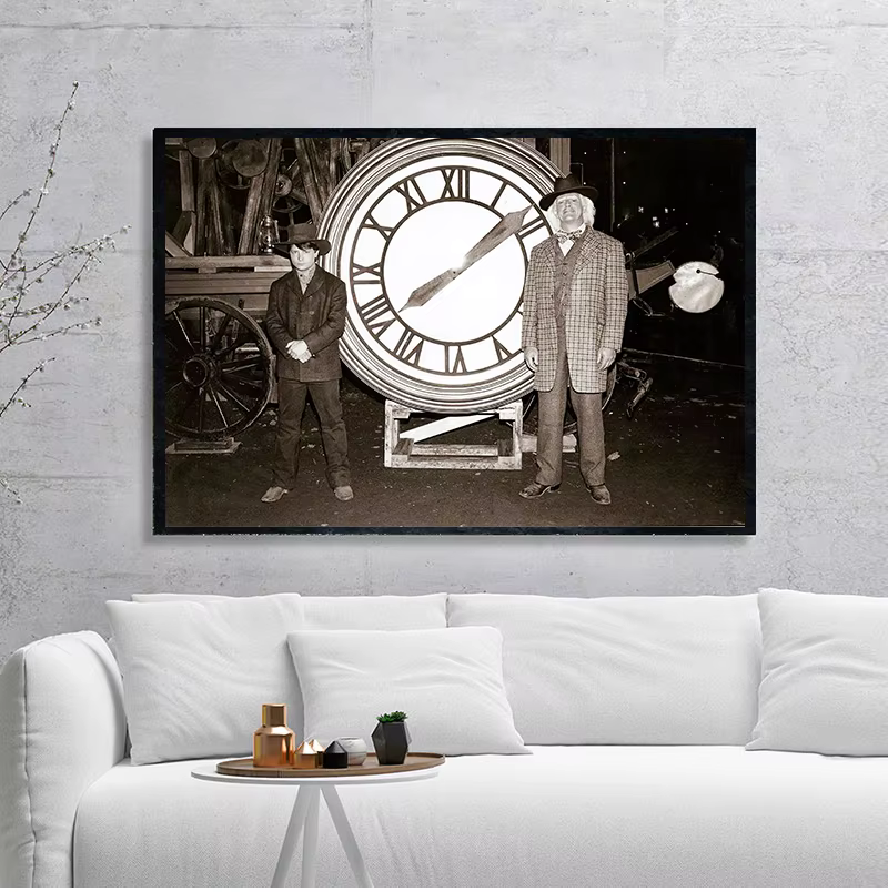 Affiche de retour vers le futur, Film classique imprimé, Film alternatif, Photo rétro, Style Vintage, peinture sur toile d'art mural, décoration de maison