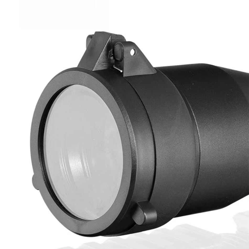 Couvercle d'objectif de portée de fusil Transparent de chasse, calibre 30mm-69mm, vue tactique rabattable, capuchon de protection à ouverture rapide, couvercle d'objectif