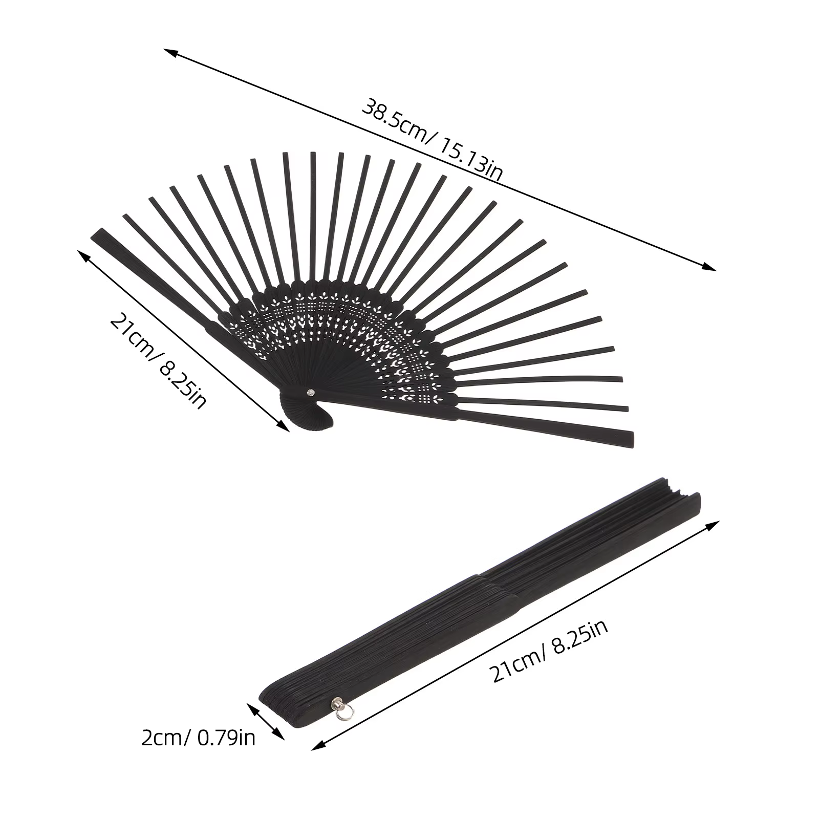 Kit de fabrication de ventilateurs pliants en bambou 4 pièces, cadre en bois brut à finir soi-même, matériel artisanal pour la création de ventilateurs portatifs