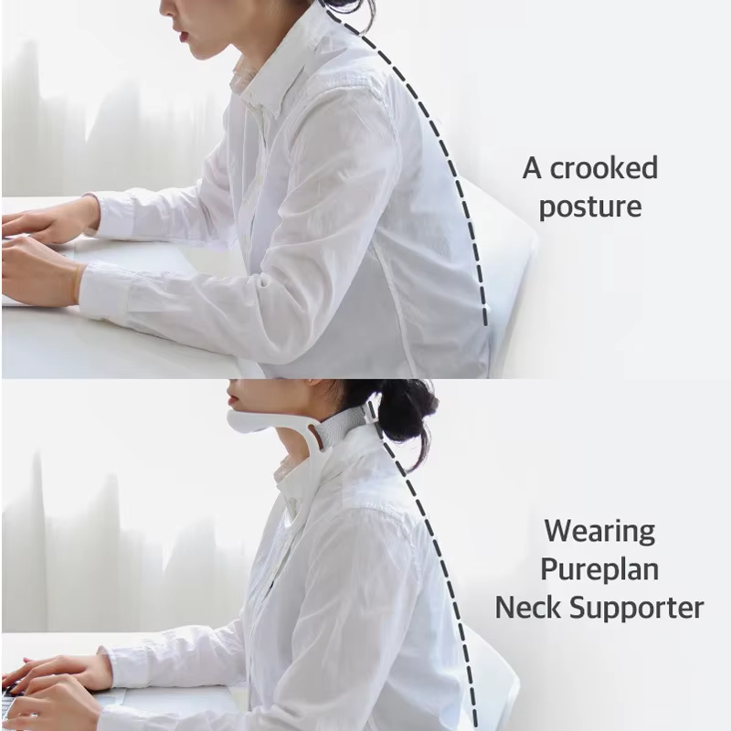 Correcteur de Posture collier Cervical attelle de cou dispositif de Traction cervicale attelles de cou Cervical soins de santé cou pour éviter la tête basse