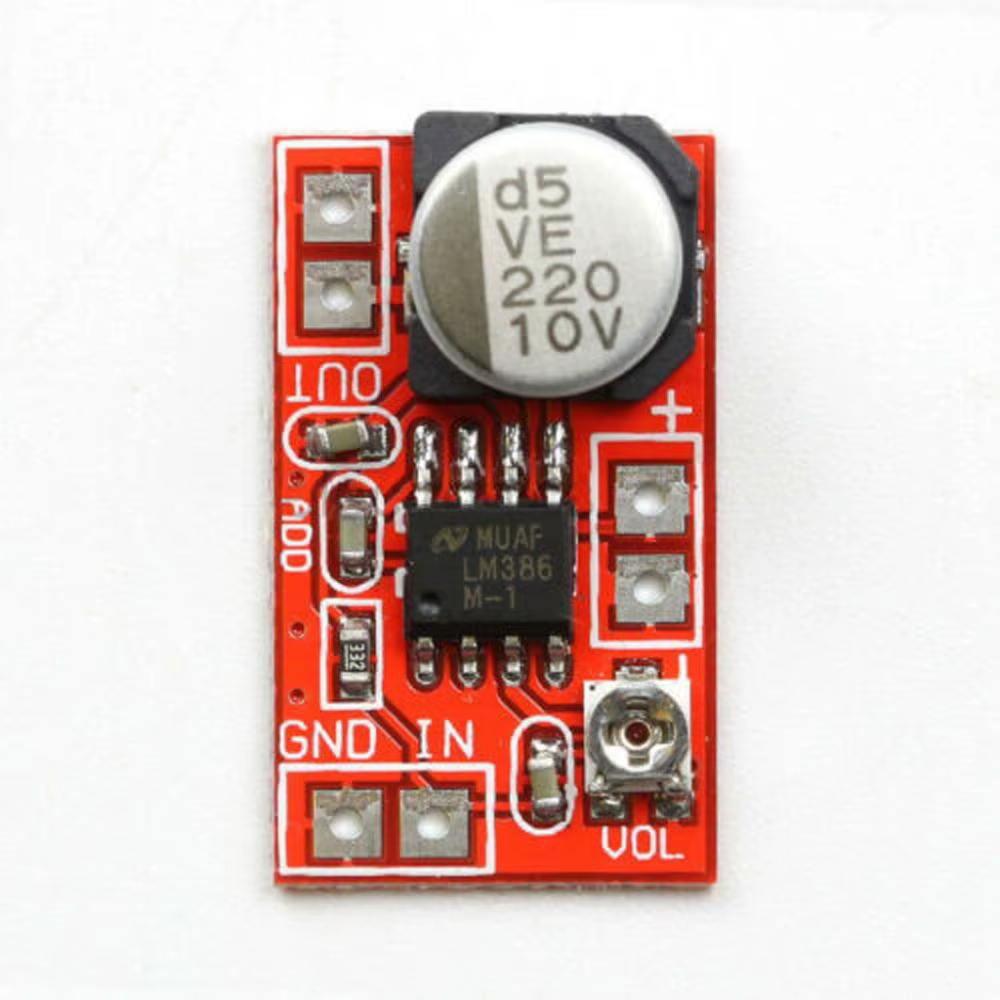 Carte amplificateur DC 5V-12V réglable et pratique pour mini microphone à condensateur électret