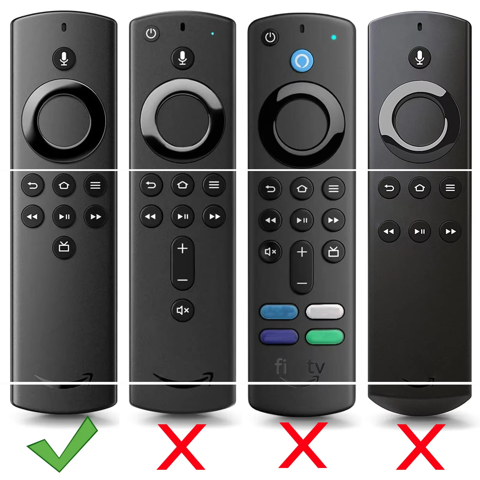 Funda de silicone para mando A distancia de mazon Fire TV Stick Lite, cubierta protectora, piel