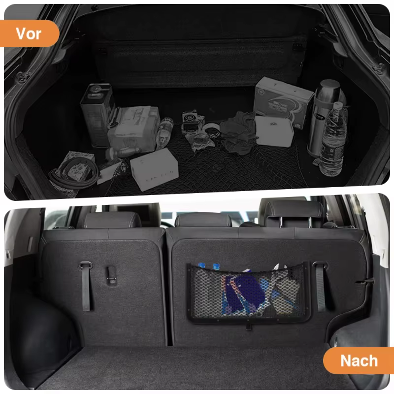 Filet de rangement pour cadre de voiture 36x18CM, sac en filet de rangement pour voiture, support de sac encadré, organisateur de maille de voiture, sac en filet pour voiture avec vis