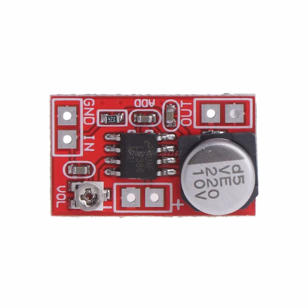 Carte amplificateur DC 5V-12V réglable et pratique pour mini microphone à condensateur électret