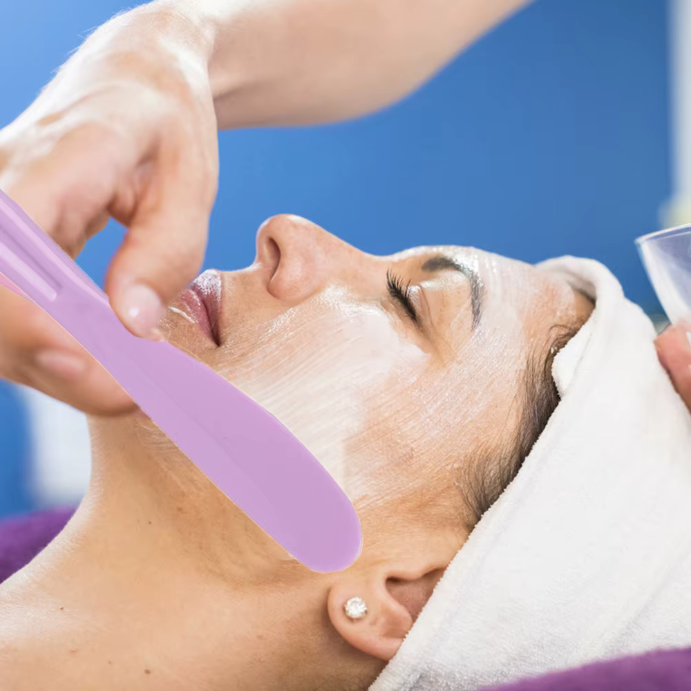 Bâton applicateur de maquillage, outil de masque DIY, cuillère de beauté, spatule cosmétique, bâton de crème pour les yeux, bâton de masque en silicone, cuillère à mélanger les masques