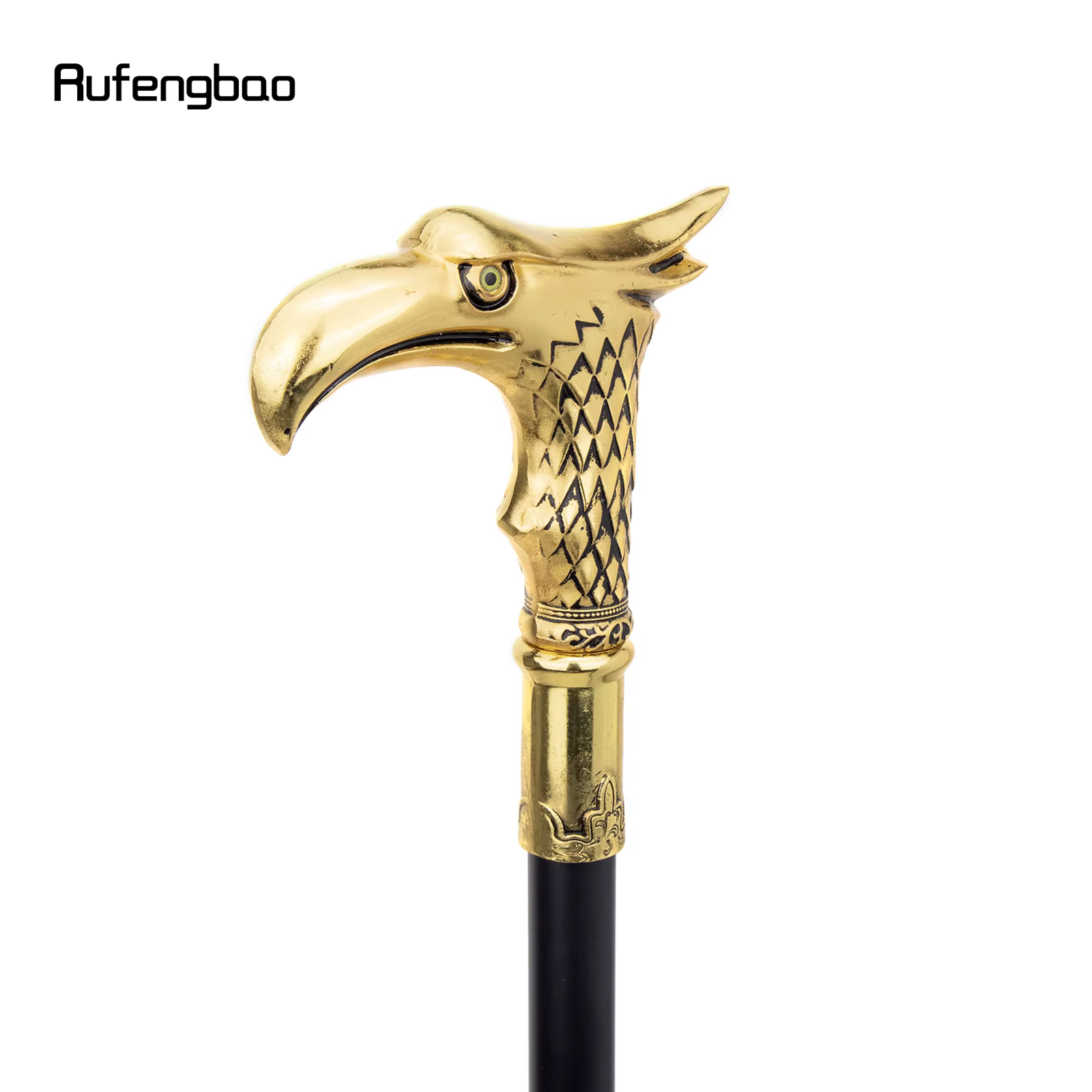 Bâton de marche aigle doré avec plaque cachée, auto-défense, à la mode, pour Halloween, Cosplay, Crosier, bâton de Vampire, 93cm