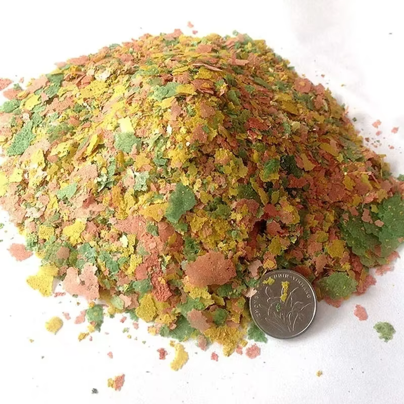 Nourriture pour poissons tropicaux en tranches fines, pour la croissance et l'amélioration de la couleur, type universel flottant pour poissons d'ornement